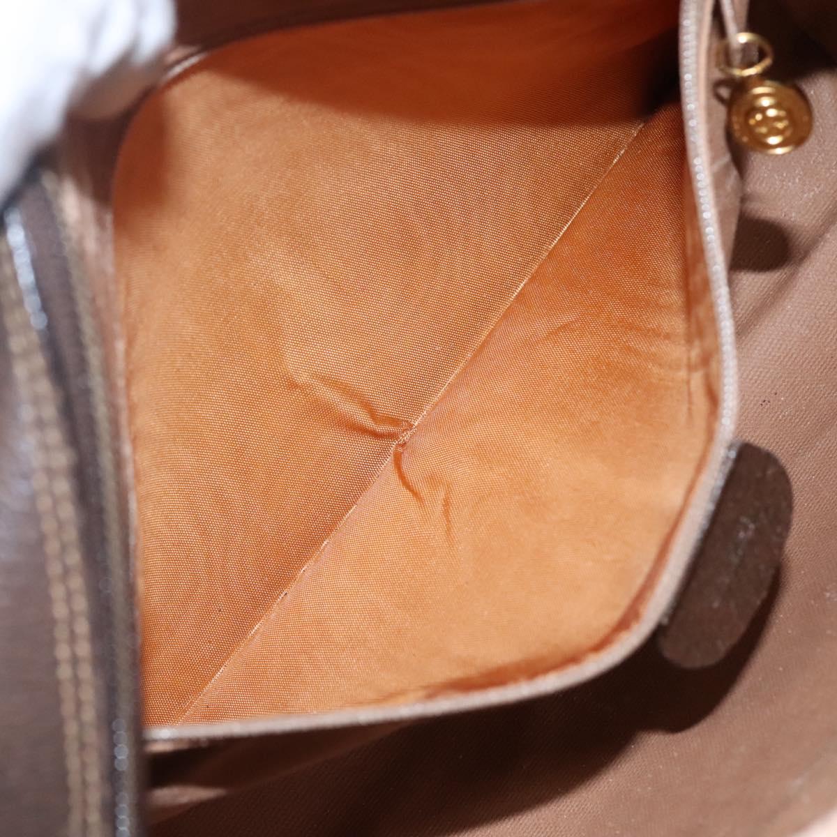 GUCCI GG Supreme Web Sherry Line Bag PVC Beige 4023 001 56 6472 Auth ep7946