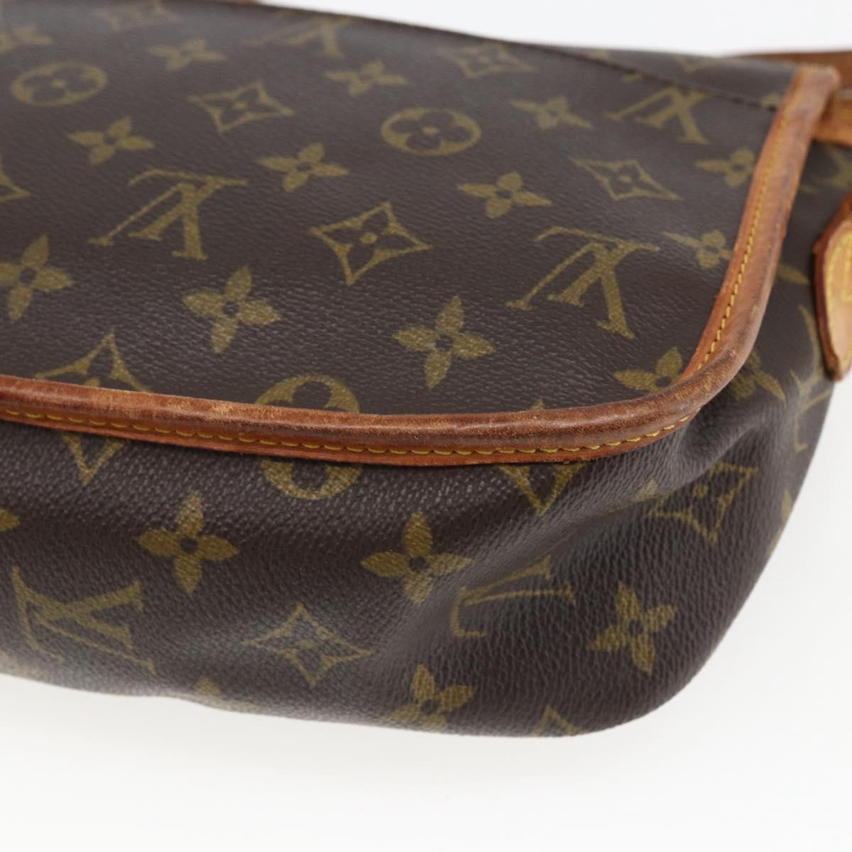LOUIS VUITTON Monogram Gibeciere MM Shoulder Bag M42247 LV Auth ep7955