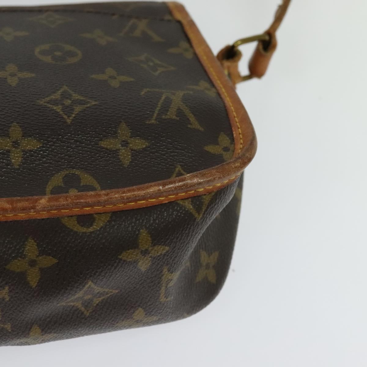 LOUIS VUITTON Monogram Gibeciere MM Shoulder Bag M42247 LV Auth ep7955