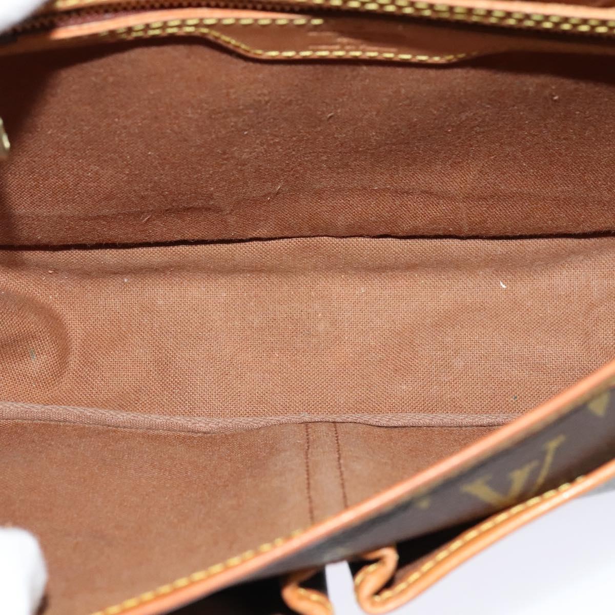 LOUIS VUITTON Monogram Gibeciere MM Shoulder Bag M42247 LV Auth ep7955
