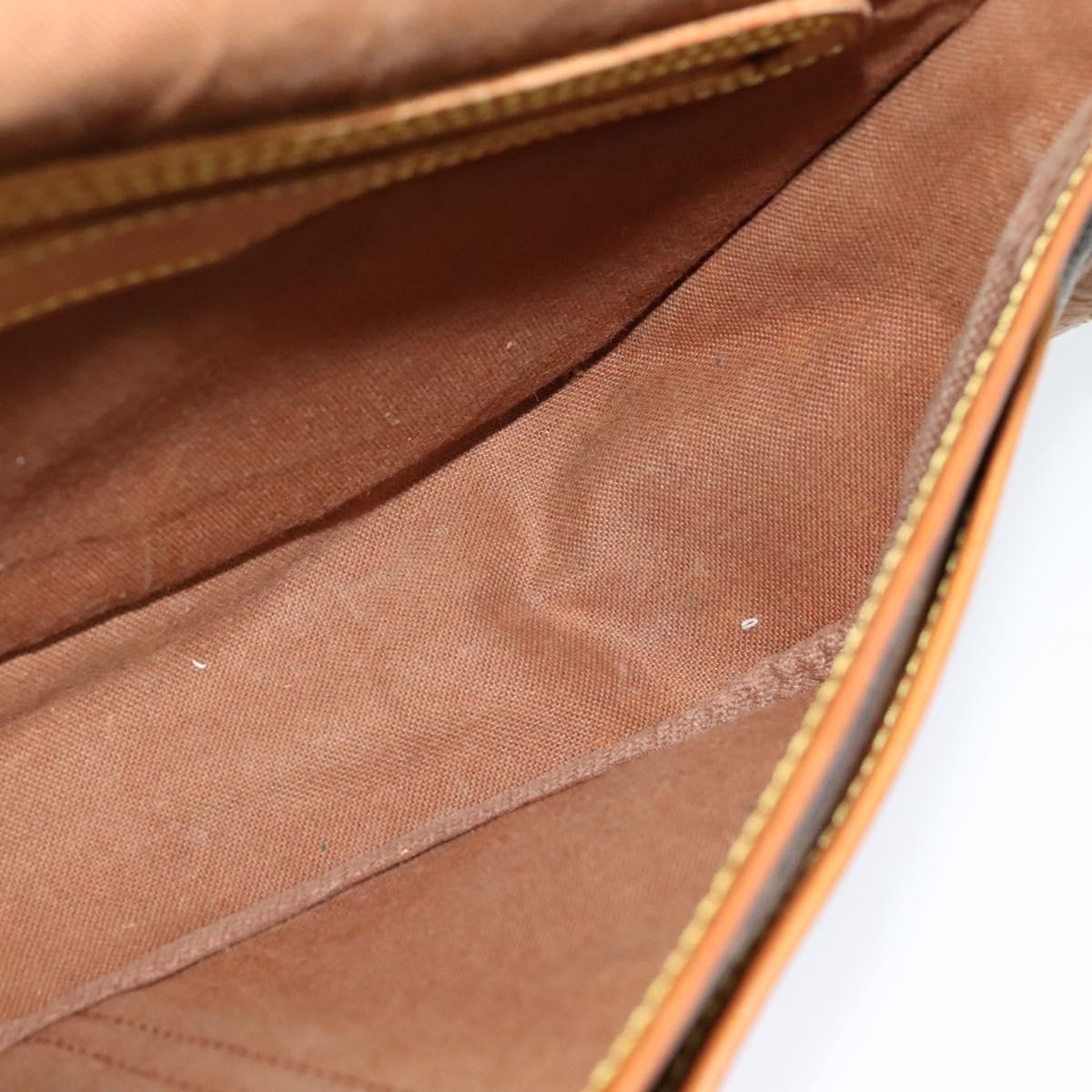 LOUIS VUITTON Monogram Gibeciere MM Shoulder Bag M42247 LV Auth ep7955