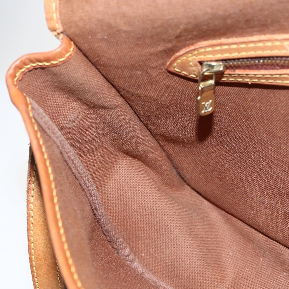LOUIS VUITTON Monogram Gibeciere MM Shoulder Bag M42247 LV Auth ep7955