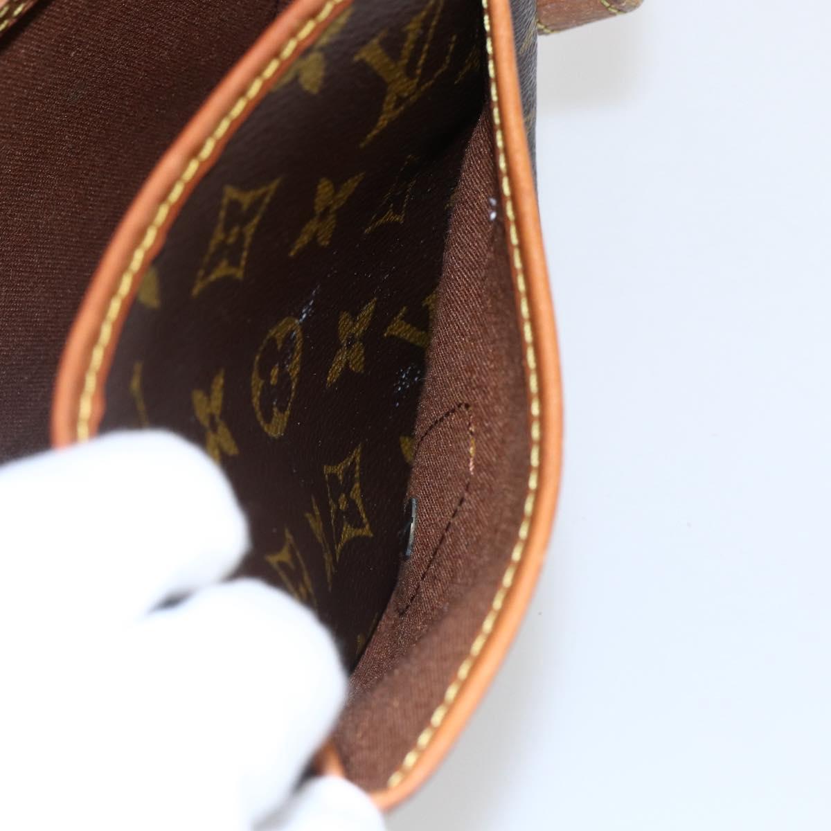 LOUIS VUITTON Monogram Gibeciere MM Shoulder Bag M42247 LV Auth ep7955