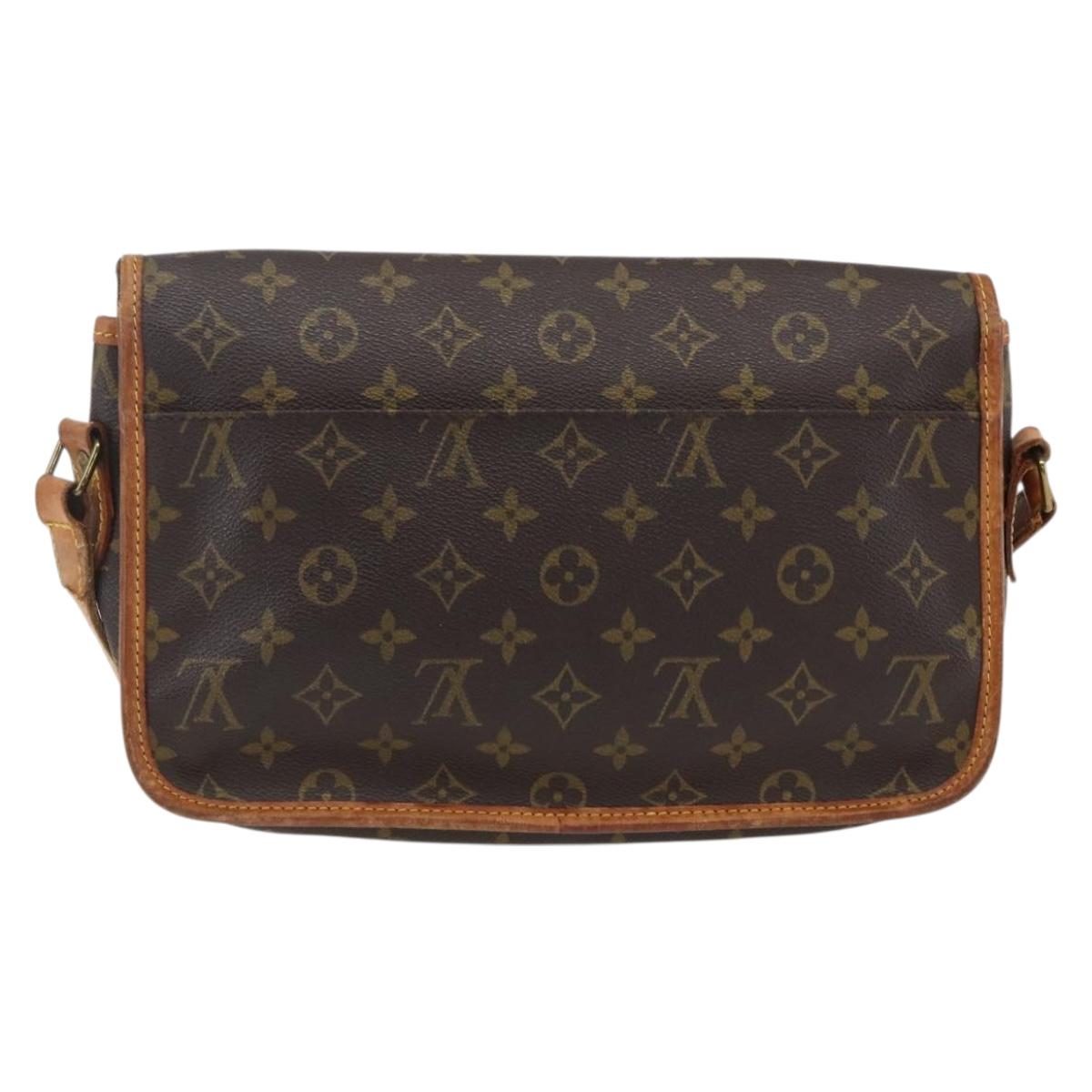 LOUIS VUITTON Monogram Gibeciere MM Shoulder Bag M42247 LV Auth ep7955
