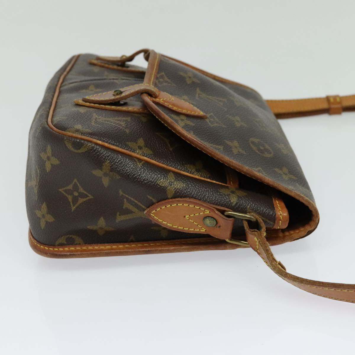 LOUIS VUITTON Monogram Gibeciere MM Shoulder Bag M42247 LV Auth ep7955