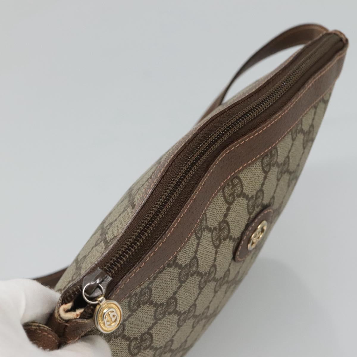 GUCCI GG Supreme Shoulder Bag PVC Beige Gold 007 39 6018 4023 Auth ep7961