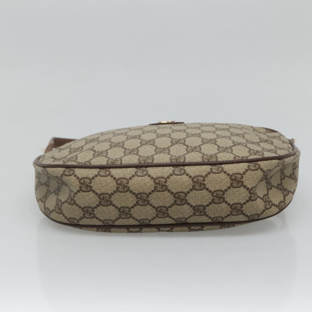 GUCCI GG Supreme Shoulder Bag PVC Beige Gold 007 39 6018 4023 Auth ep7961