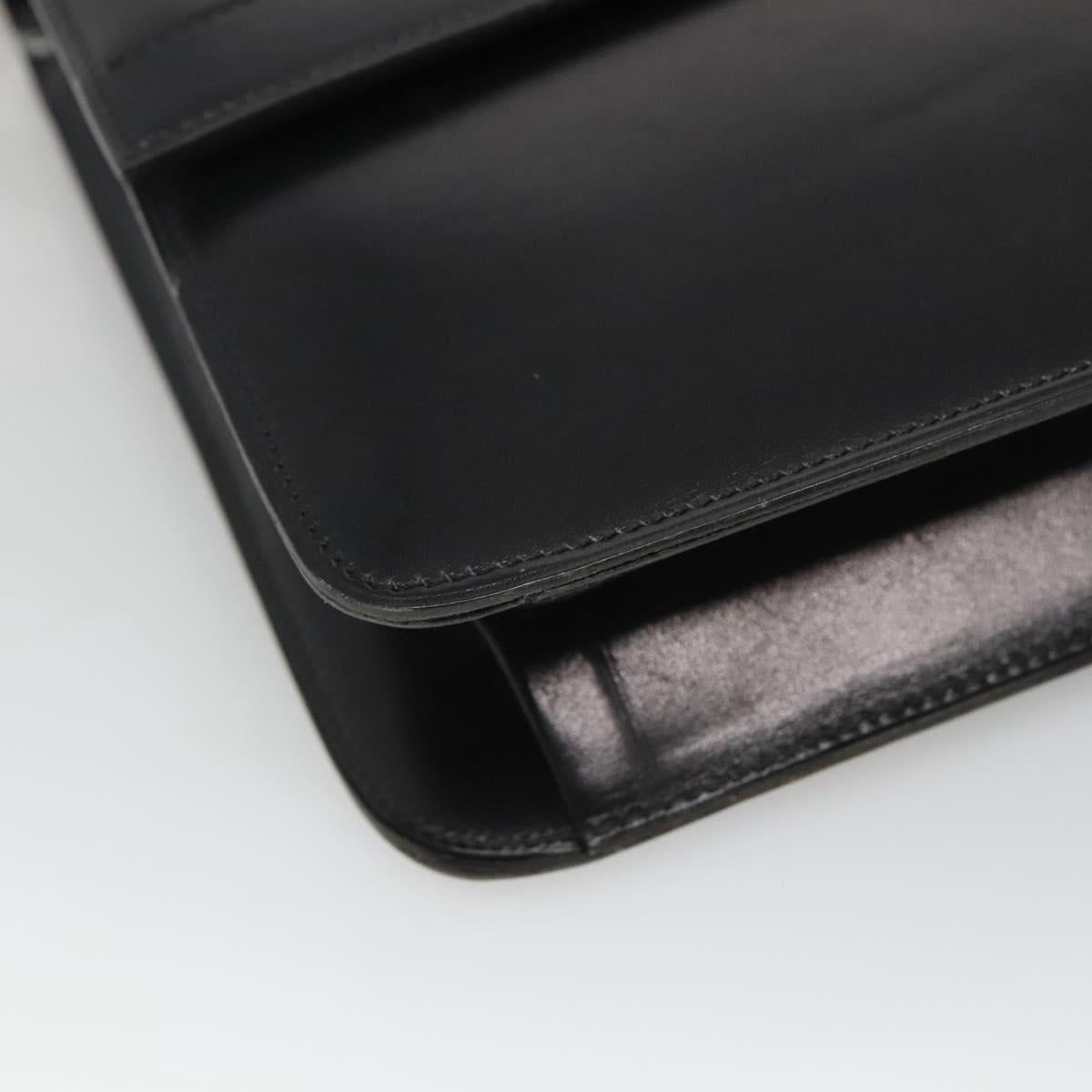 Christian Dior Shoulder Bag Leather Black Auth ep7962