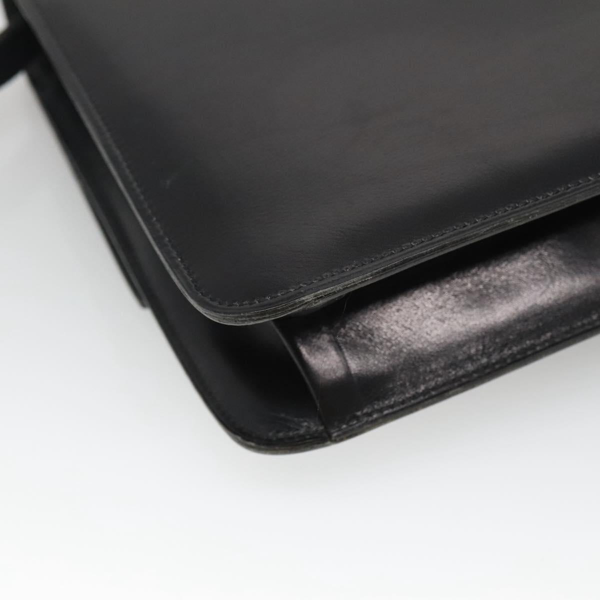 Christian Dior Shoulder Bag Leather Black Auth ep7962