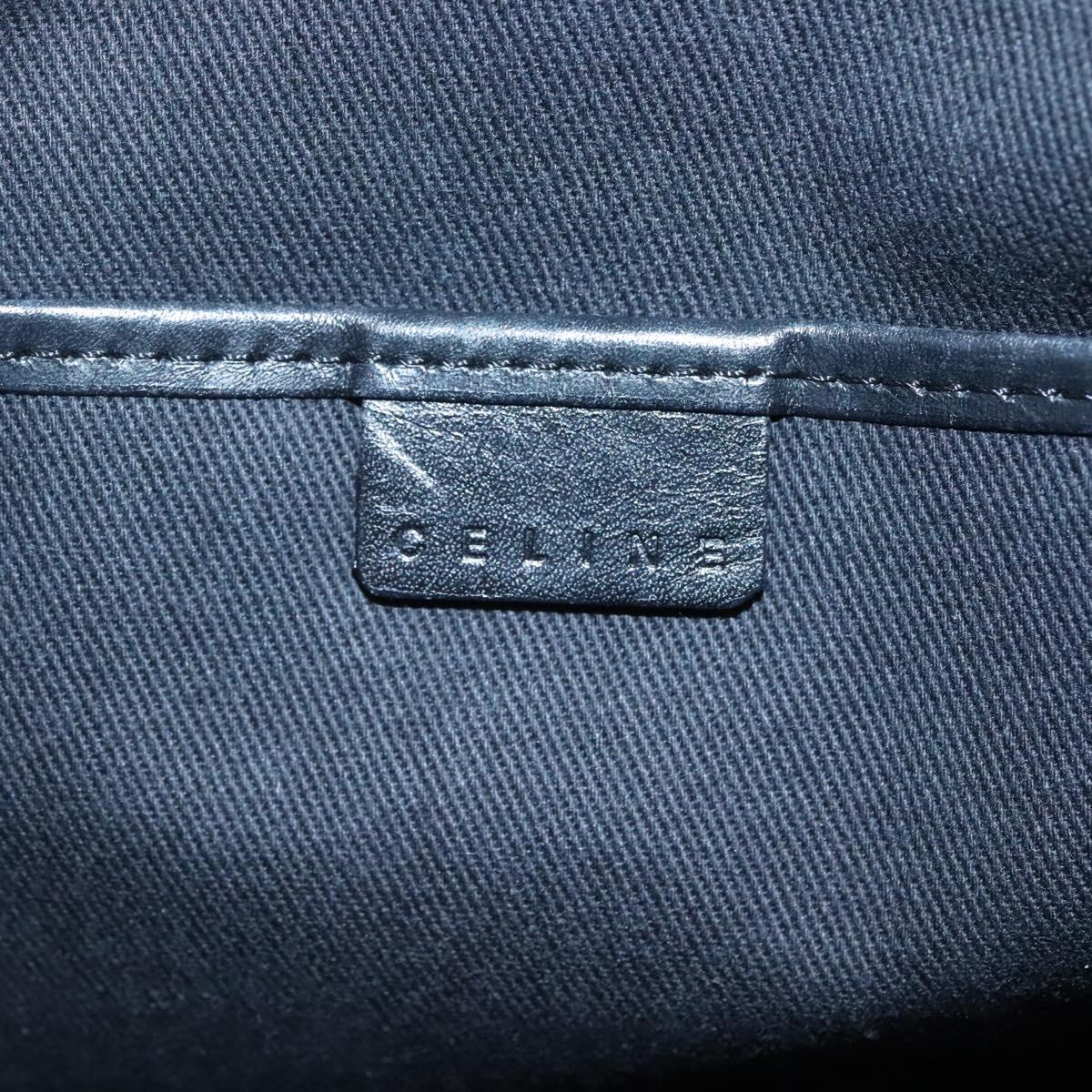 CELINE C Macadam Canvas Hand Bag Black Auth ep7965