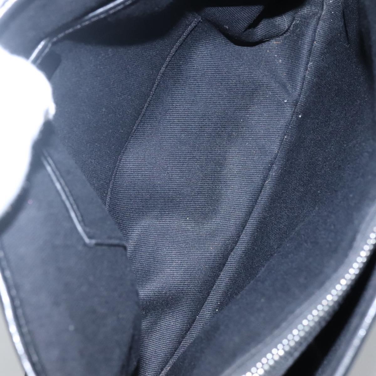 CELINE C Macadam Canvas Hand Bag Black Auth ep7965