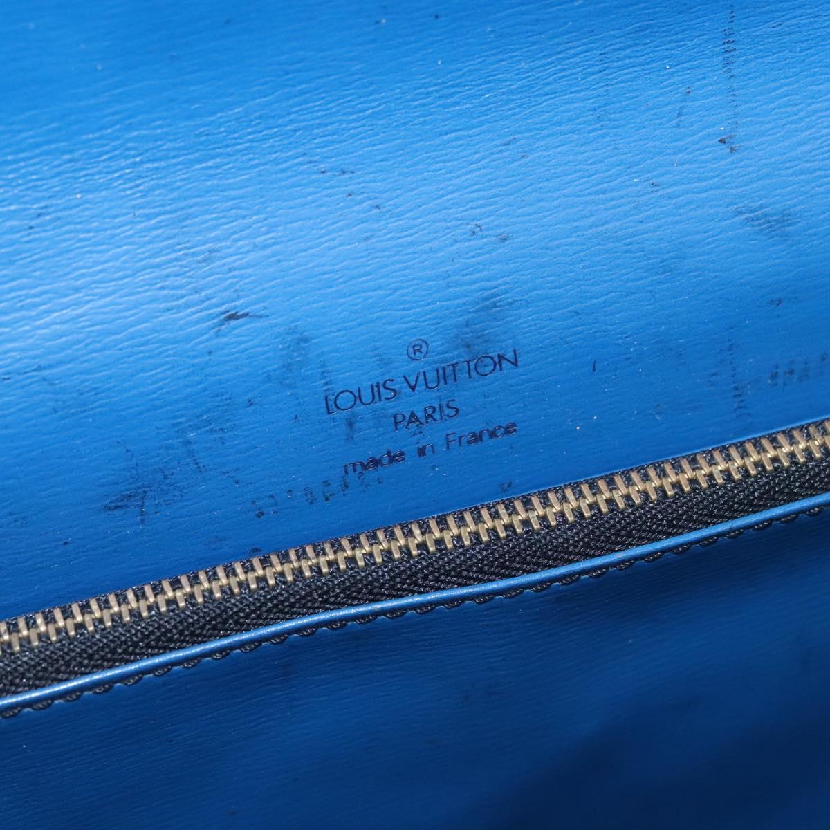 LOUIS VUITTON Epi Bicolor Free Run Shoulder Bag Black Blue M52415 LV Auth ep7970