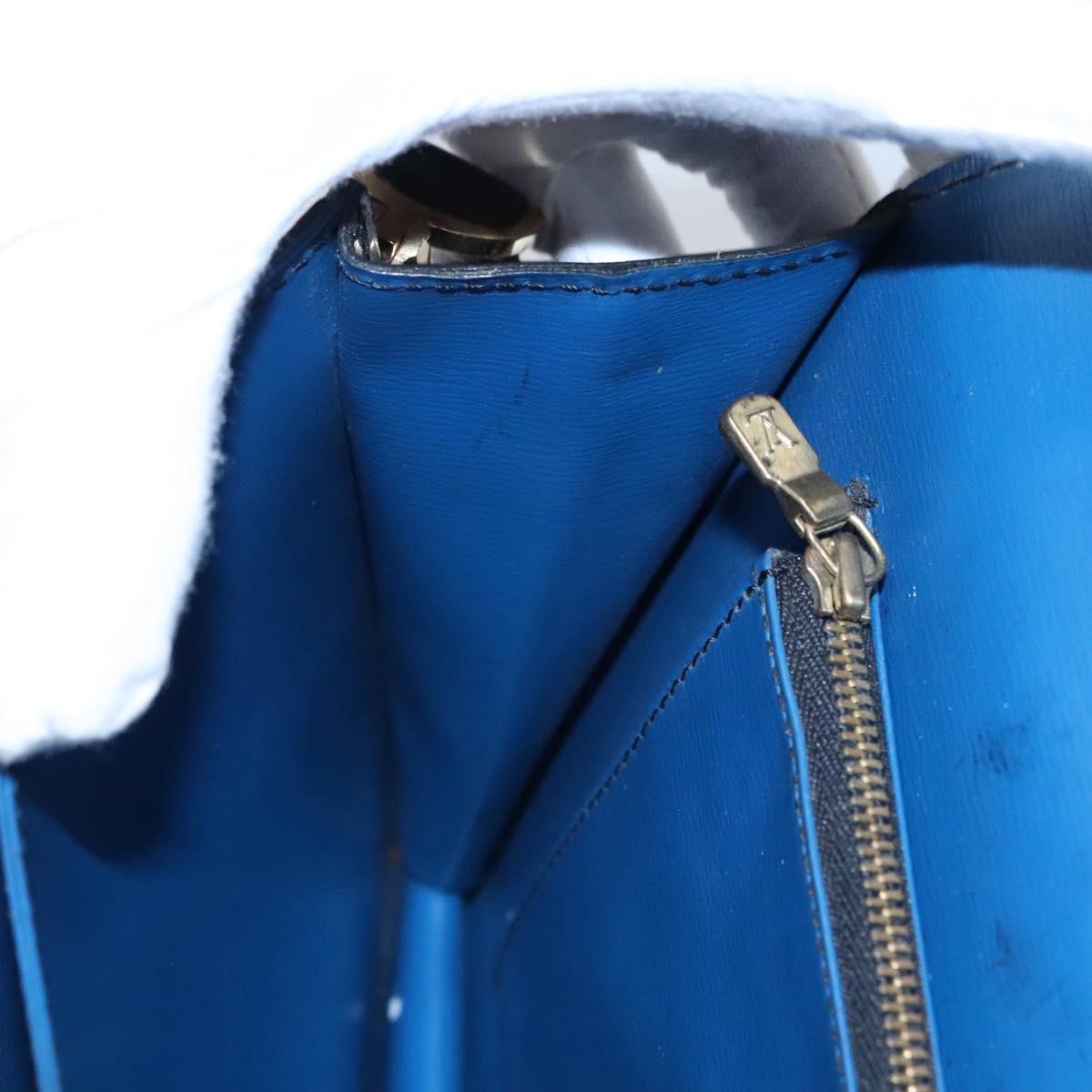 LOUIS VUITTON Epi Bicolor Free Run Shoulder Bag Black Blue M52415 LV Auth ep7970