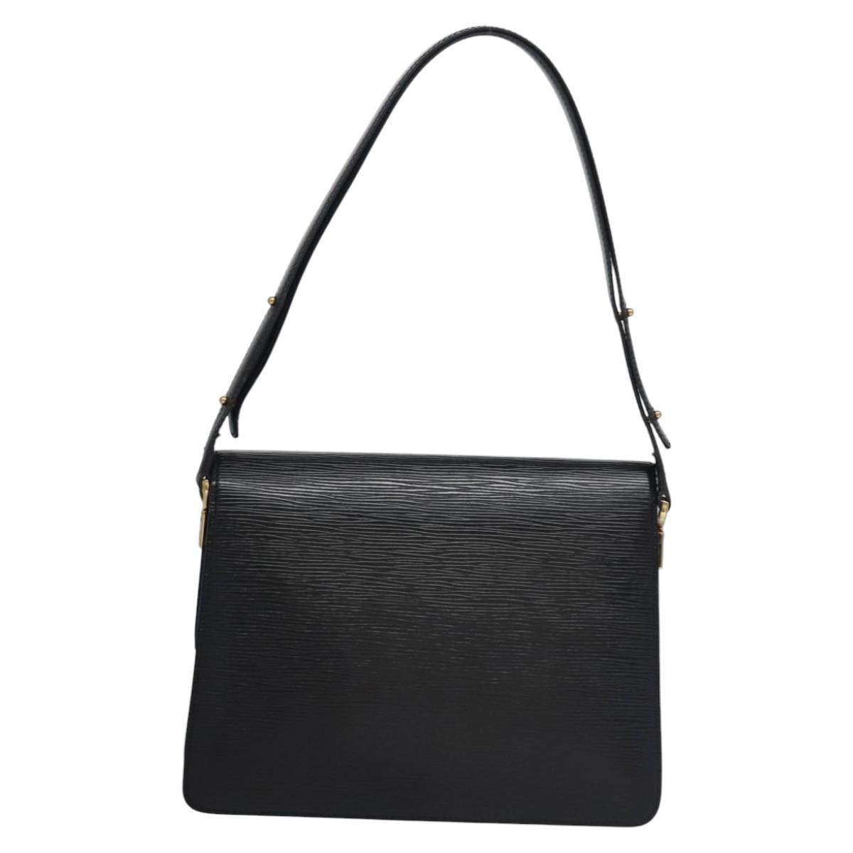 LOUIS VUITTON Epi Bicolor Free Run Shoulder Bag Black Blue M52415 LV Auth ep7970