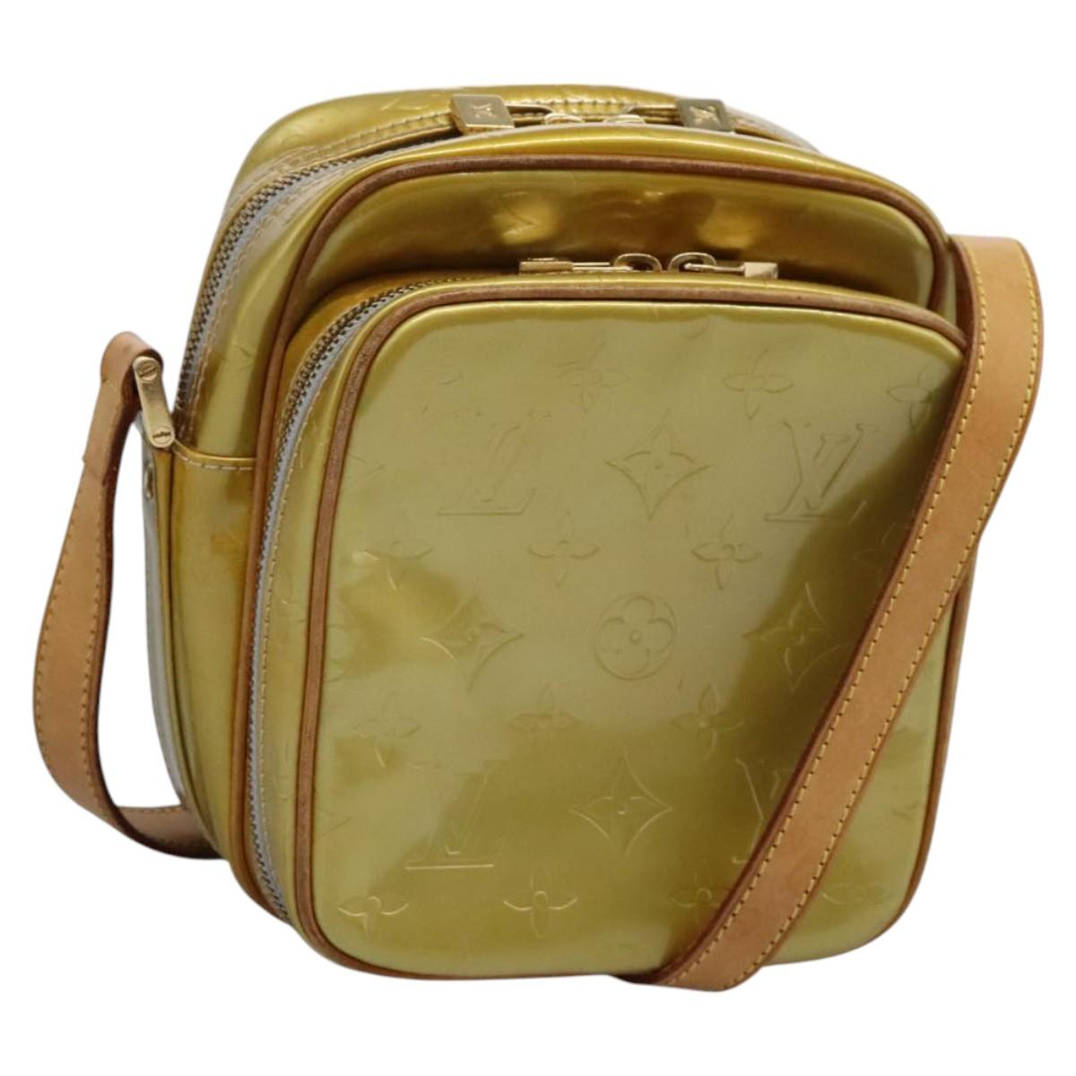 LOUIS VUITTON Monogram Vernis Wooster Shoulder Bag Gris M91036 LV Auth ep7979