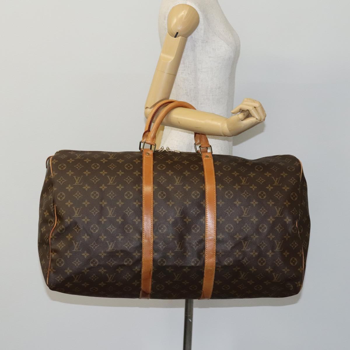 LOUIS VUITTON Monogram Keepall 60 Boston Bag M41422 LV Auth ep7997