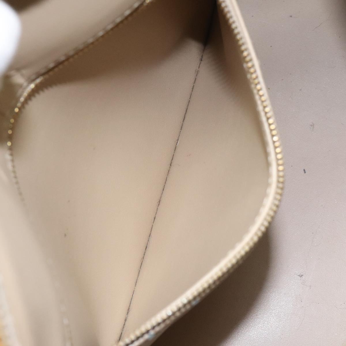 LOUIS VUITTON Monogram Vernis Houston Hand Bag Beige M91004 LV Auth ep7999