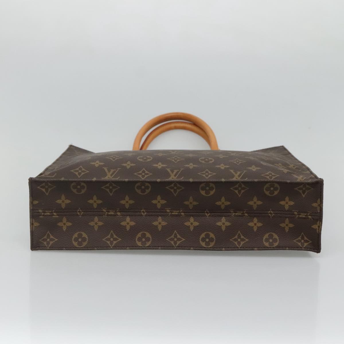LOUIS VUITTON Monogram Sac Plat Hand Bag M51140 LV Auth ep8010