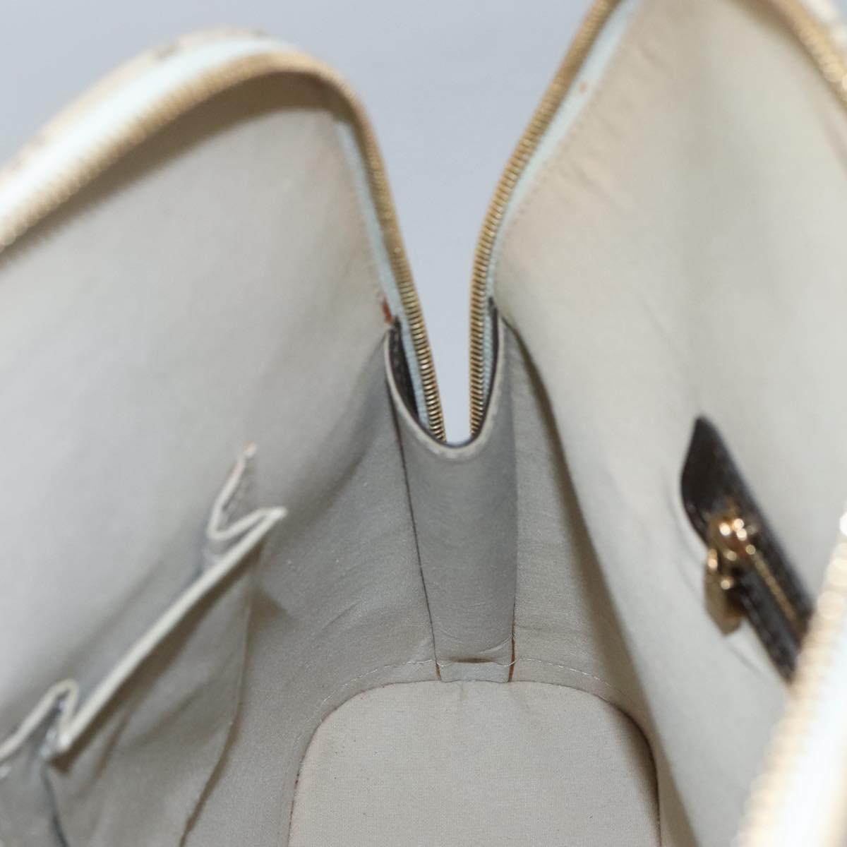 LOUIS VUITTON Monogram Mini Alma Haut Hand Bag Khaki M92203 LV Auth ep8029