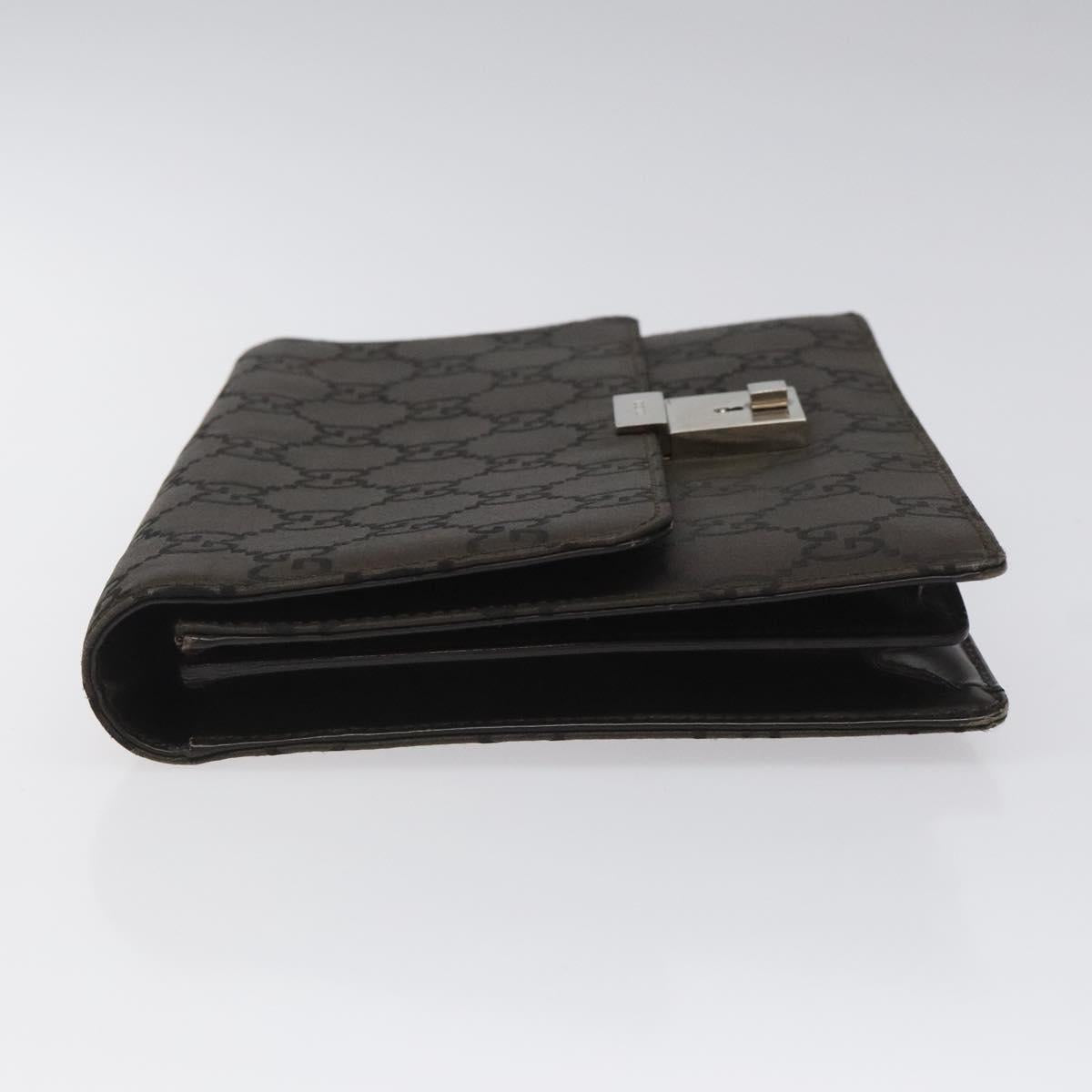 GUCCI GG Canvas Clutch Bag Brown Auth ep8047