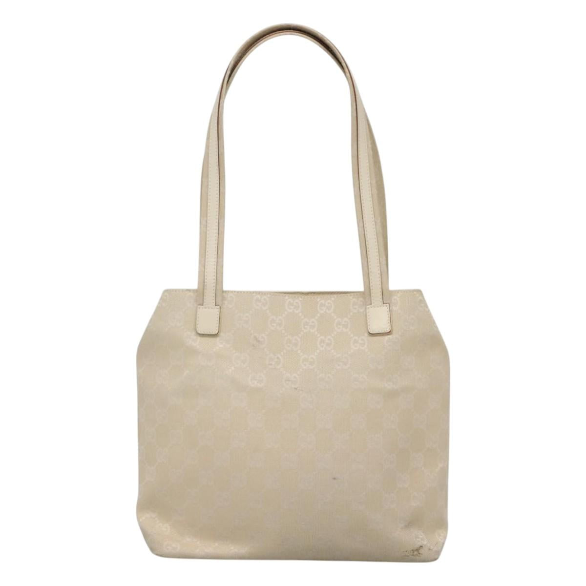 GUCCI GG Canvas Shoulder Bag Beige 002 1076 3754 Auth ep8068