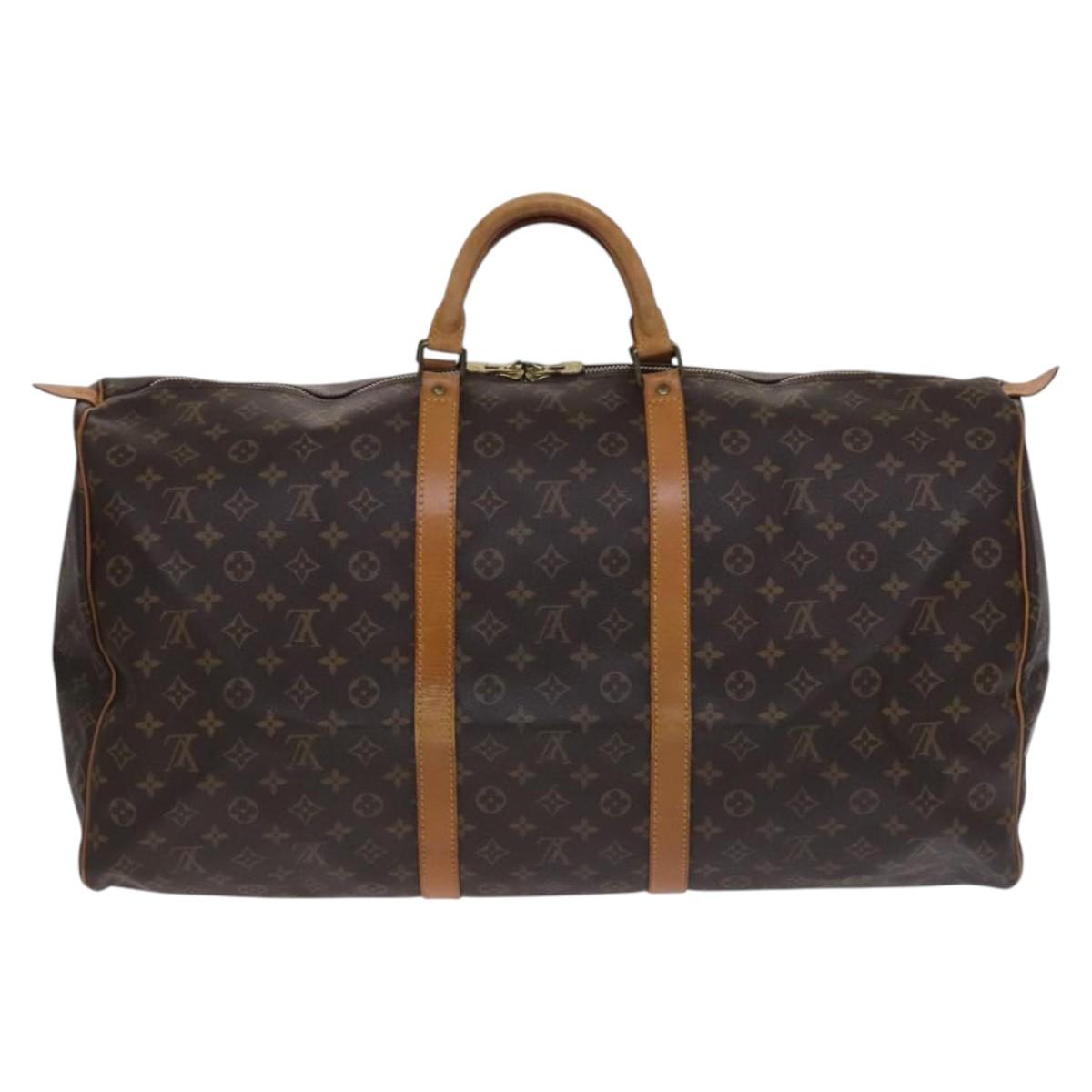 LOUIS VUITTON Monogram Keepall 60 Boston Bag M41422 LV Auth ep8074