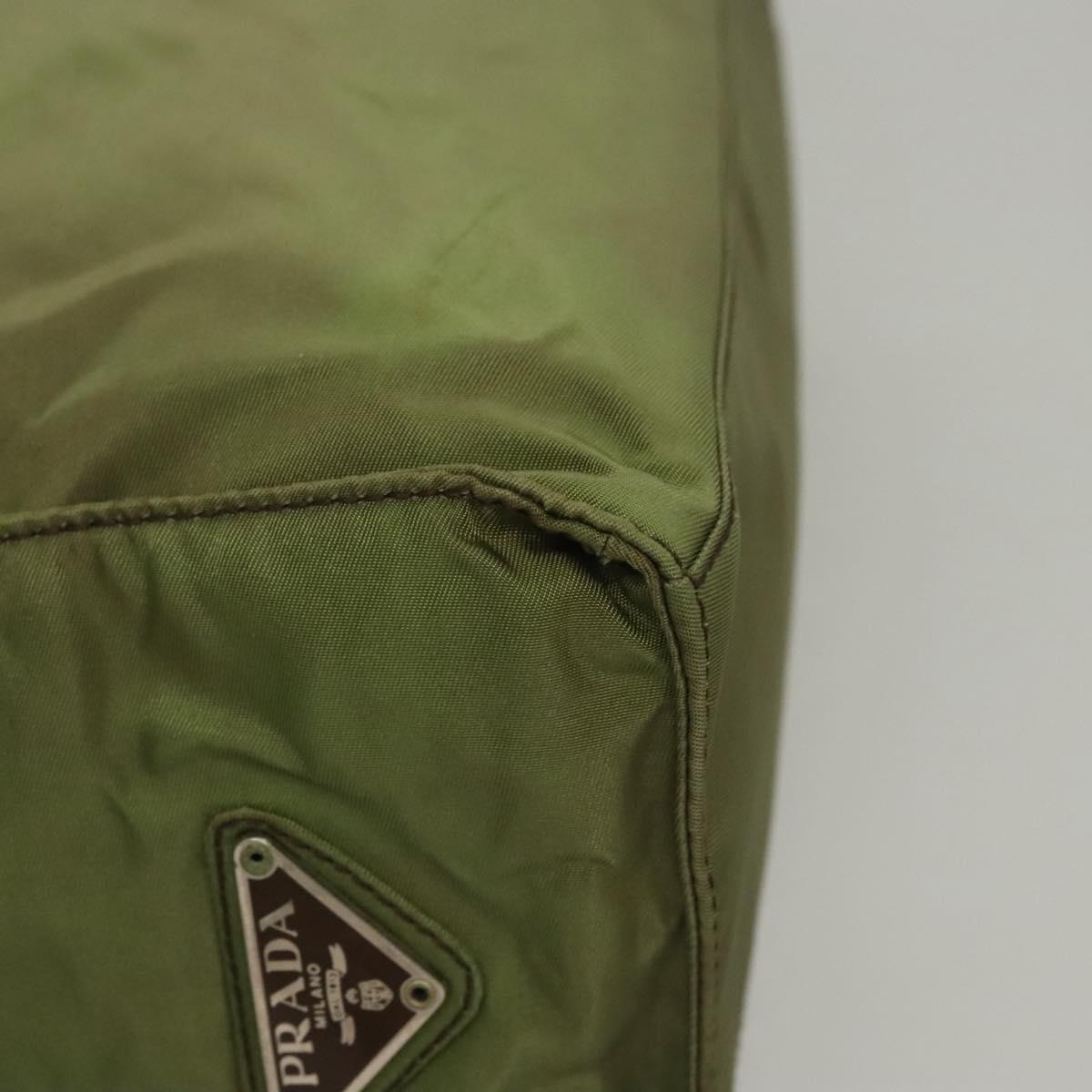 PRADA Shoulder Bag Nylon Khaki Auth ep8092