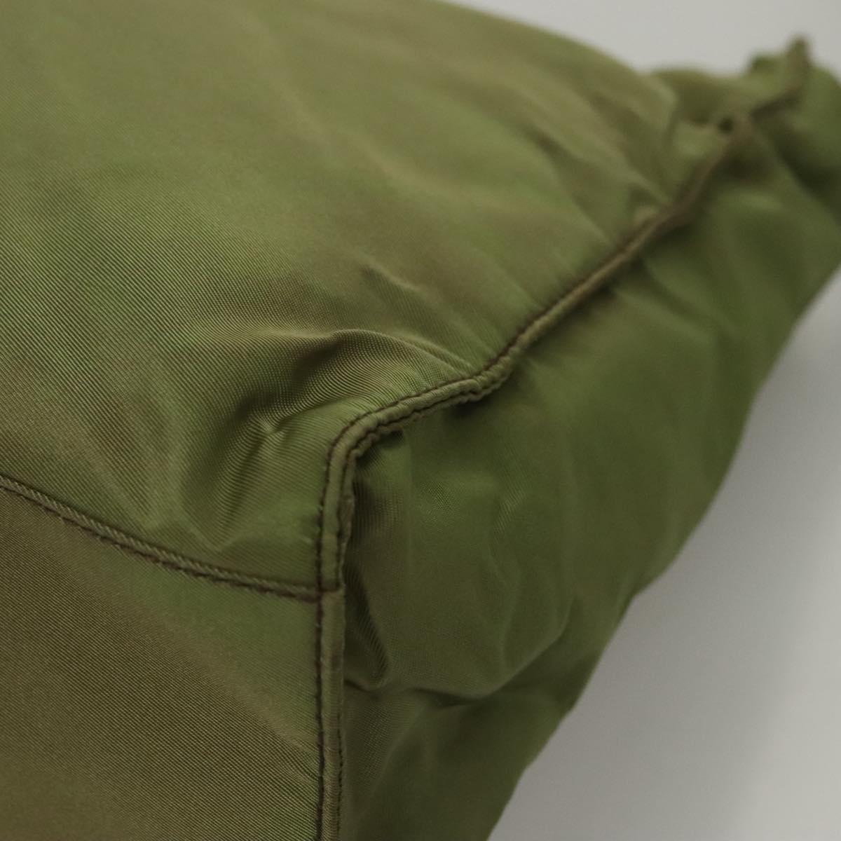 PRADA Shoulder Bag Nylon Khaki Auth ep8092