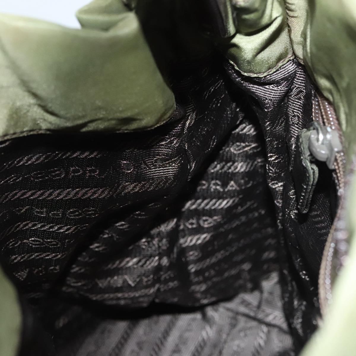 PRADA Shoulder Bag Nylon Khaki Auth ep8092