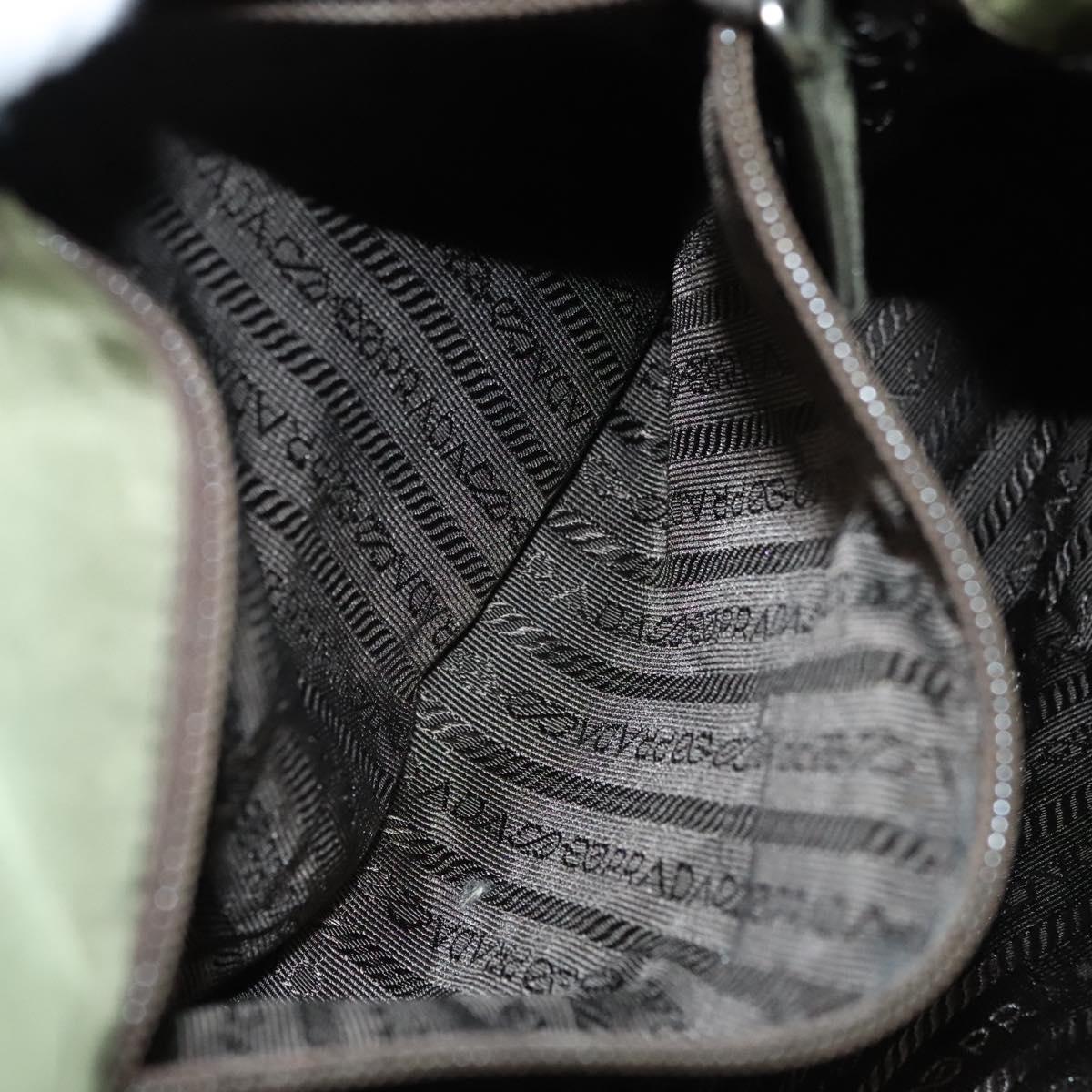 PRADA Shoulder Bag Nylon Khaki Auth ep8092