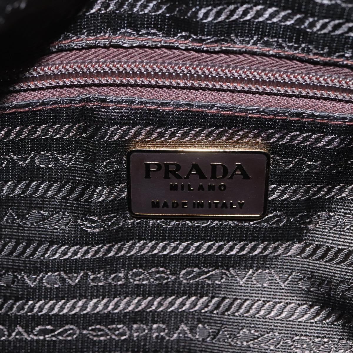 PRADA Shoulder Bag Velor Khaki Auth ep8096