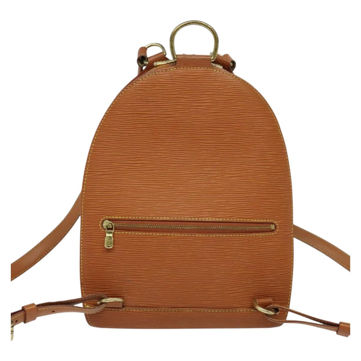 LOUIS VUITTON Epi Mabillon Backpack Zipangu Gold M52238 LV Auth ep8134