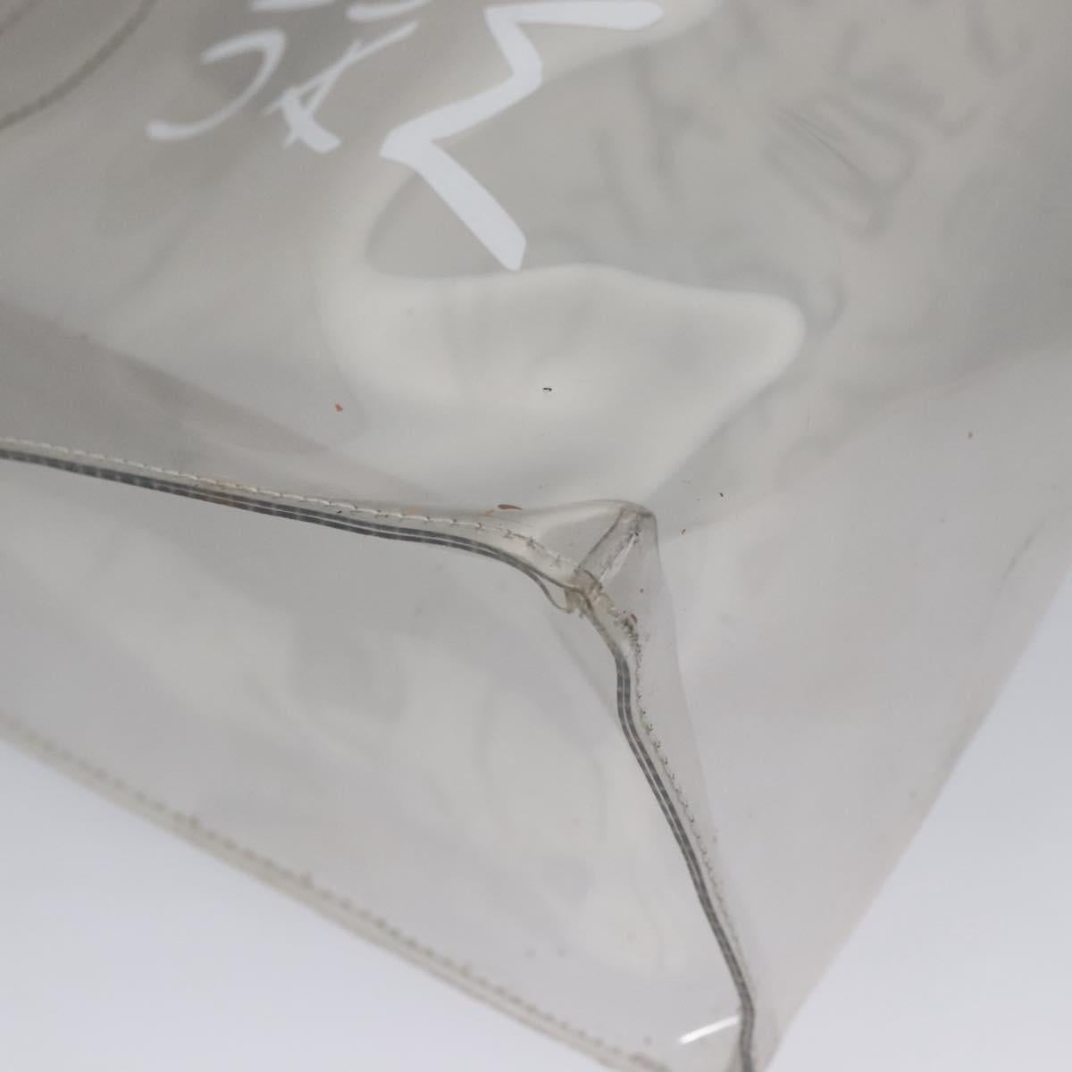 HERMES Vinyl Kelly Hand Bag Vinyl Clear Auth ep8137