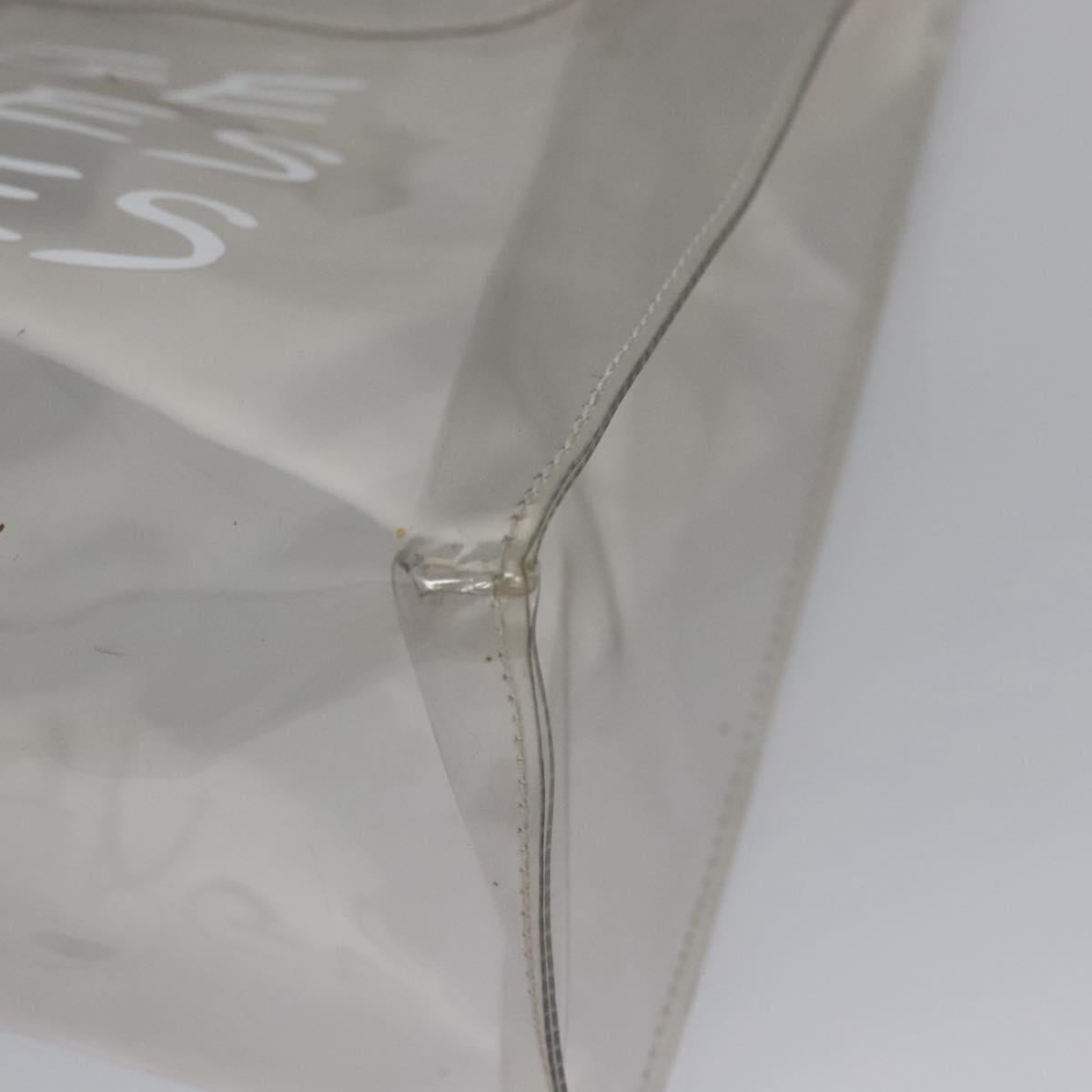 HERMES Vinyl Kelly Hand Bag Vinyl Clear Auth ep8137