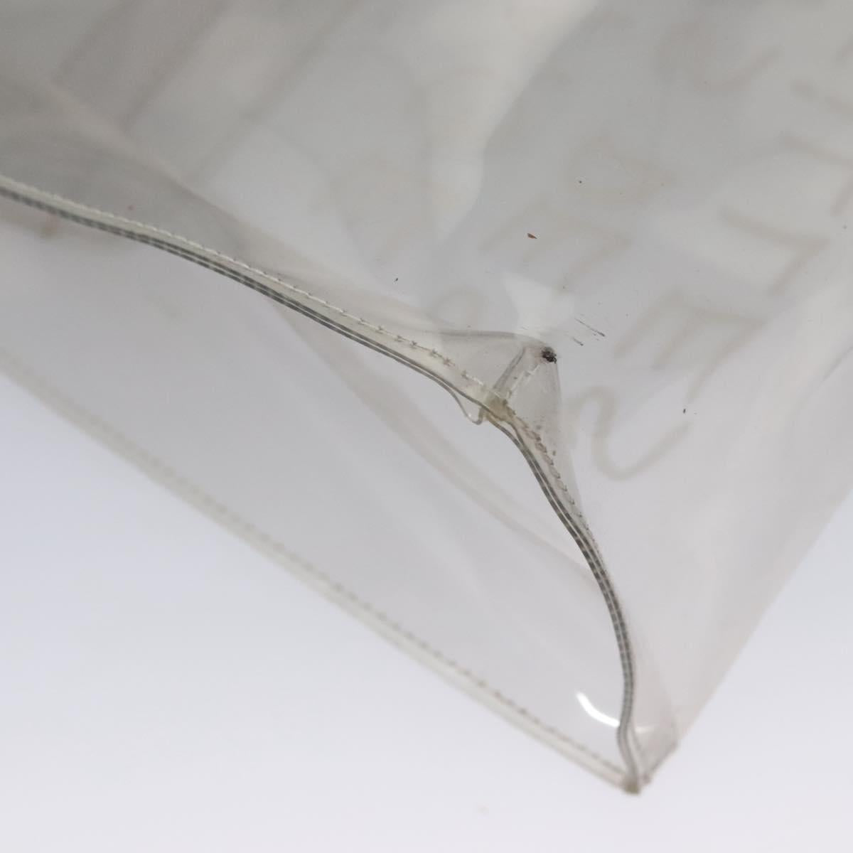 HERMES Vinyl Kelly Hand Bag Vinyl Clear Auth ep8137