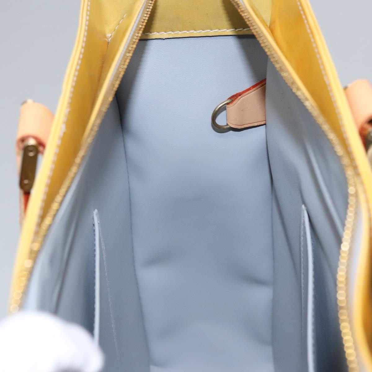 LOUIS VUITTON Monogram Vernis Columbus Tote Bag Gris M91028 LV Auth ep8144