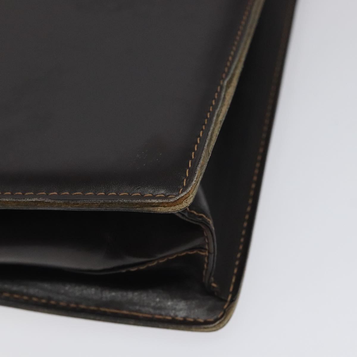 GUCCI Shoulder Bag Leather Brown Auth ep8177
