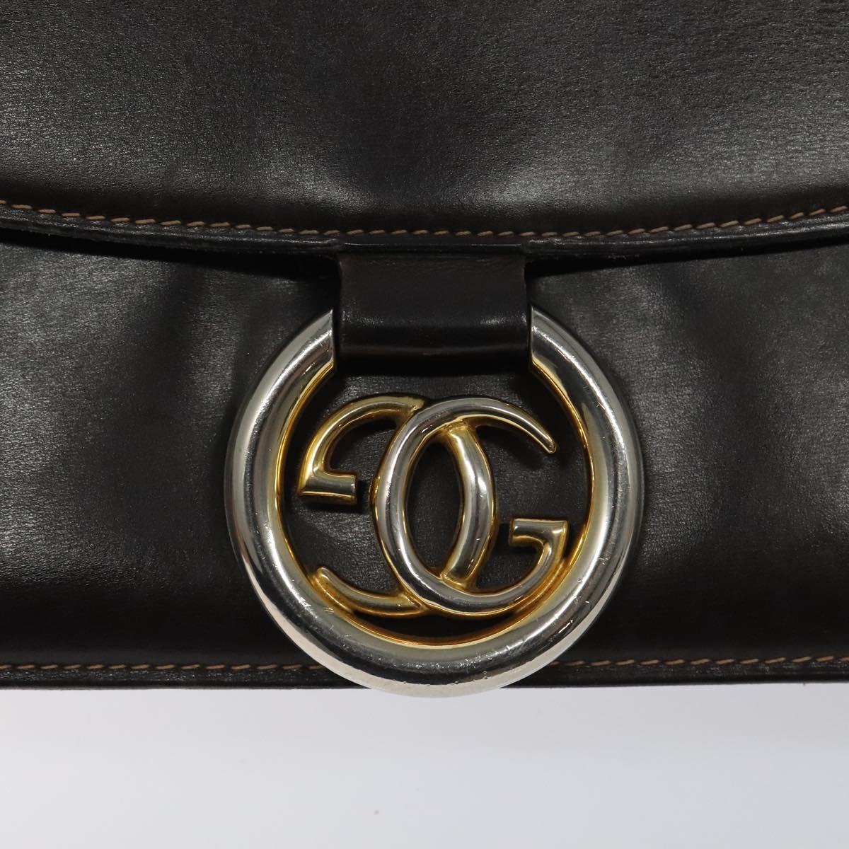 GUCCI Shoulder Bag Leather Brown Auth ep8177