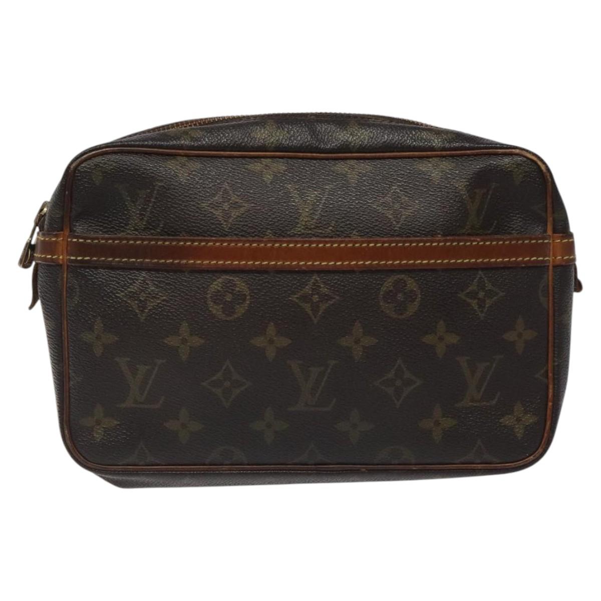 LOUIS VUITTON Monogram Compiegne 23 Clutch Bag M51847 LV Auth ep8179