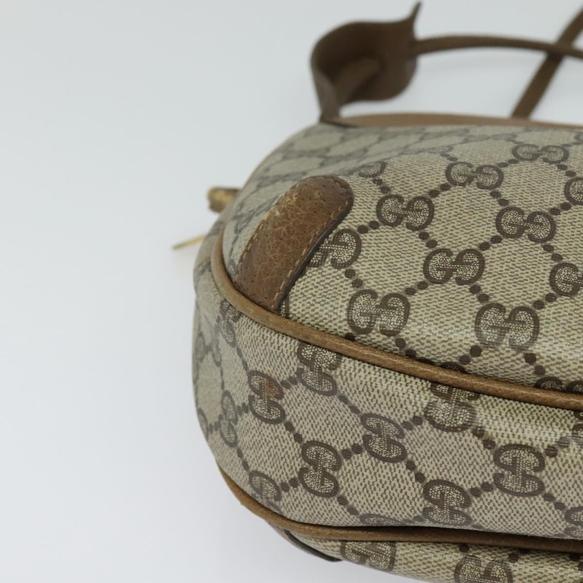 GUCCI GG Supreme Shoulder Bag PVC Beige 001 104 0558 Auth ep8184