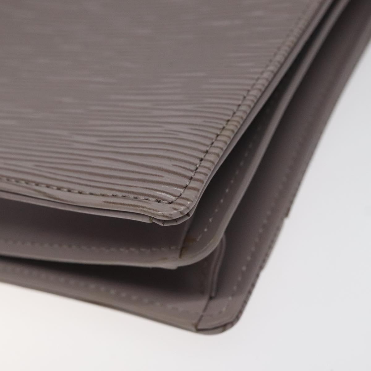 LOUIS VUITTON Epi Biarritz Shoulder Bag Gray pepper M5293C LV Auth ep8212