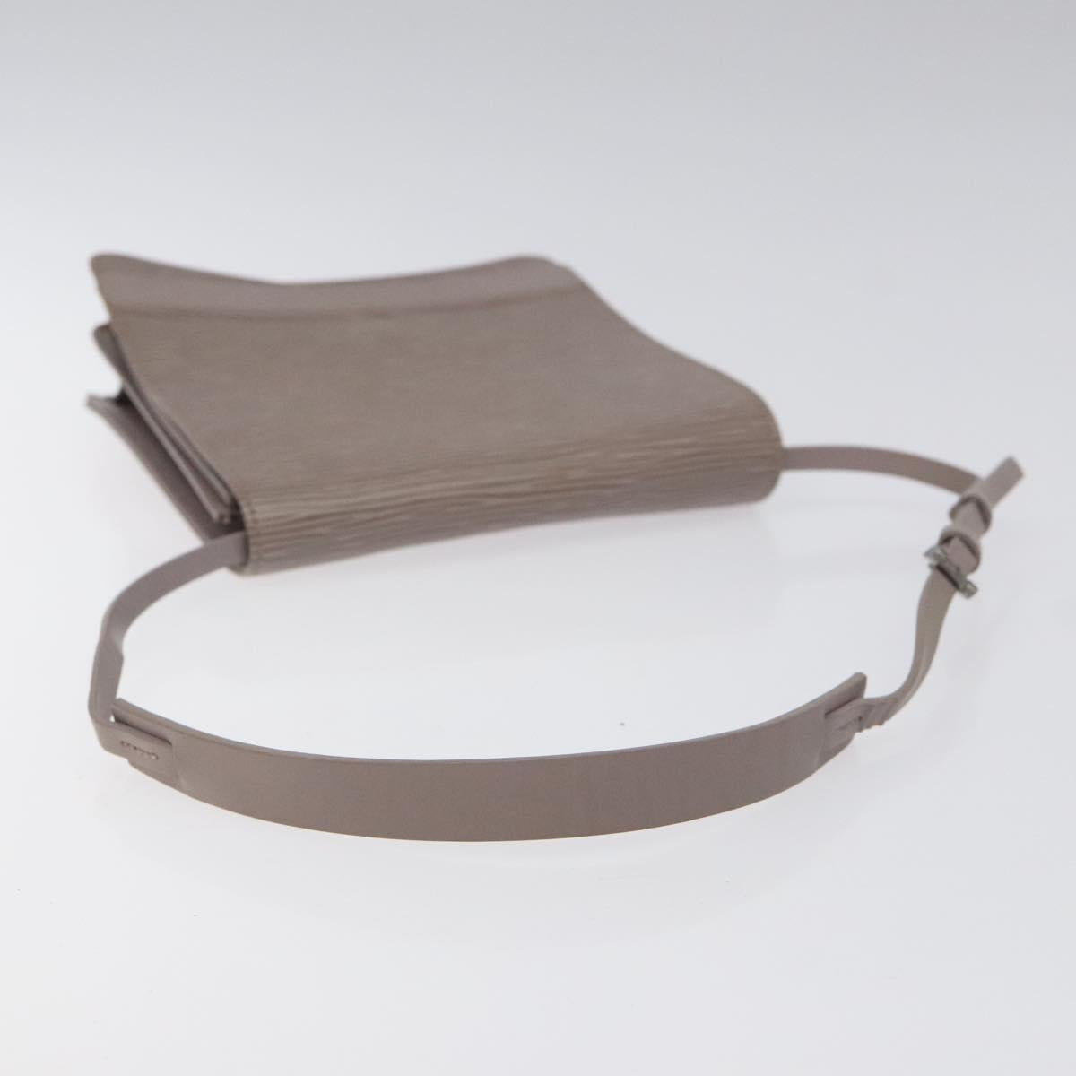 LOUIS VUITTON Epi Biarritz Shoulder Bag Gray pepper M5293C LV Auth ep8212