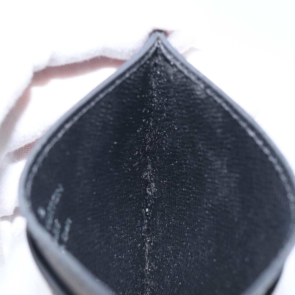 LOUIS VUITTON Epi Porte Cartes Simple Card Case Black M63512 LV Auth ep8221V