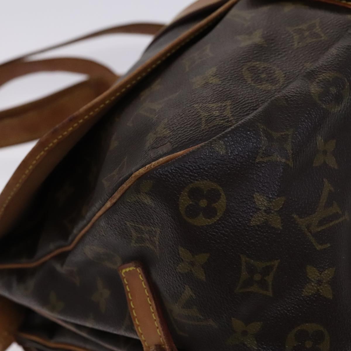 LOUIS VUITTON Monogram Saumur 35 Shoulder Bag M42254 LV Auth ep8253
