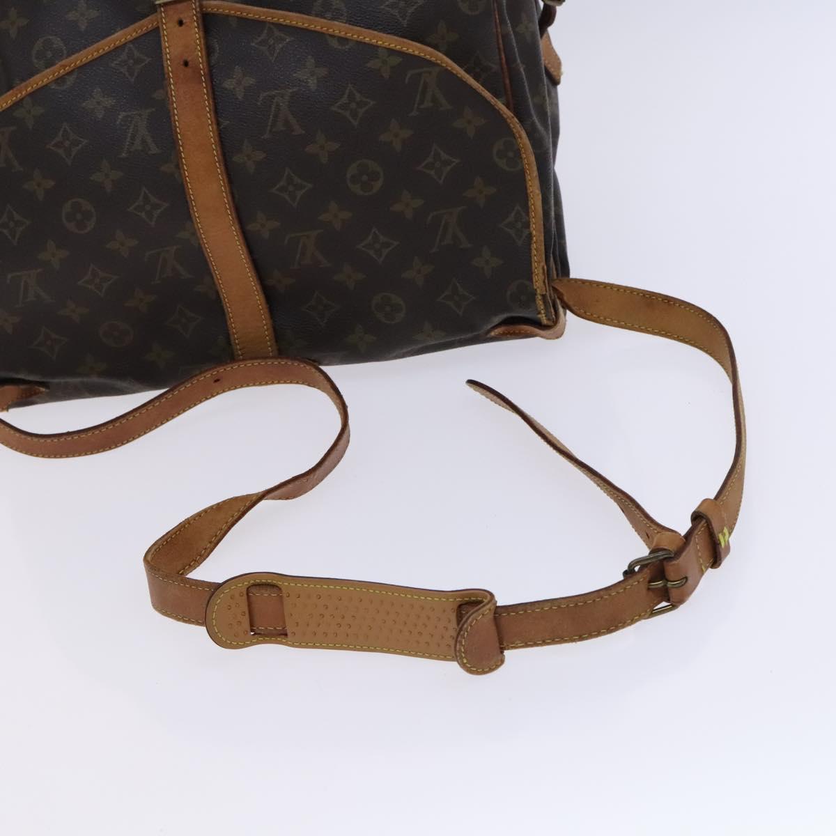 LOUIS VUITTON Monogram Saumur 35 Shoulder Bag M42254 LV Auth ep8253