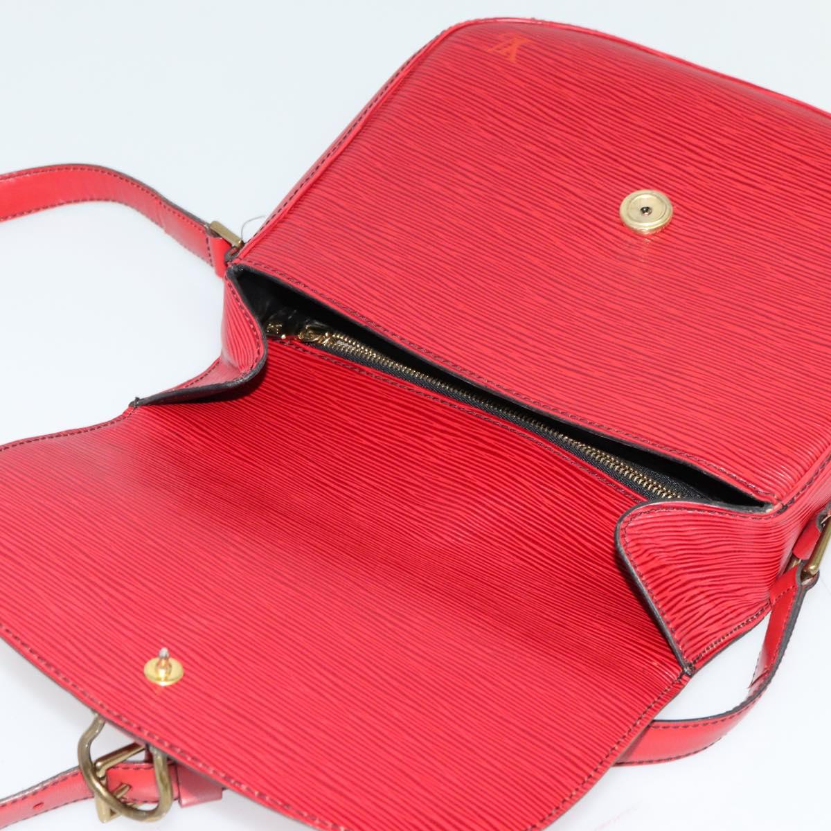 LOUIS VUITTON Epi Saint Cloud GM Shoulder Bag Red M52197 LV Auth ep8256