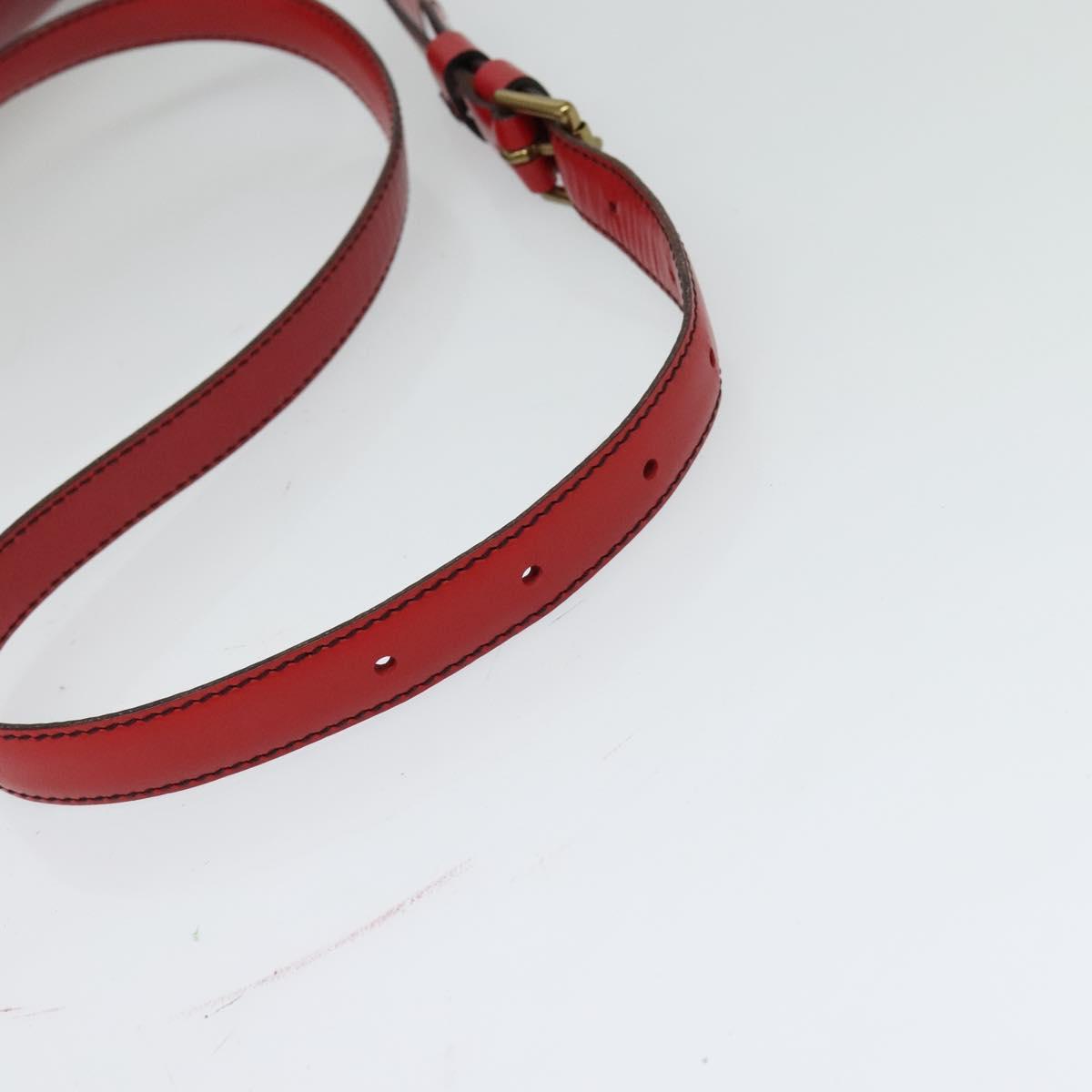 LOUIS VUITTON Epi Saint Cloud GM Shoulder Bag Red M52197 LV Auth ep8256