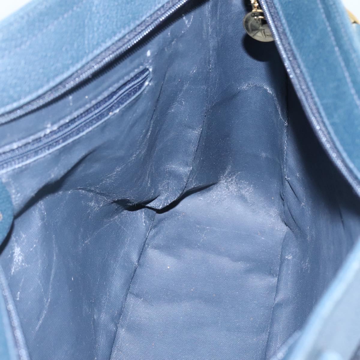 GUCCI Tote Bag Canvas Navy Gold 001 865 1525 Auth ep8277
