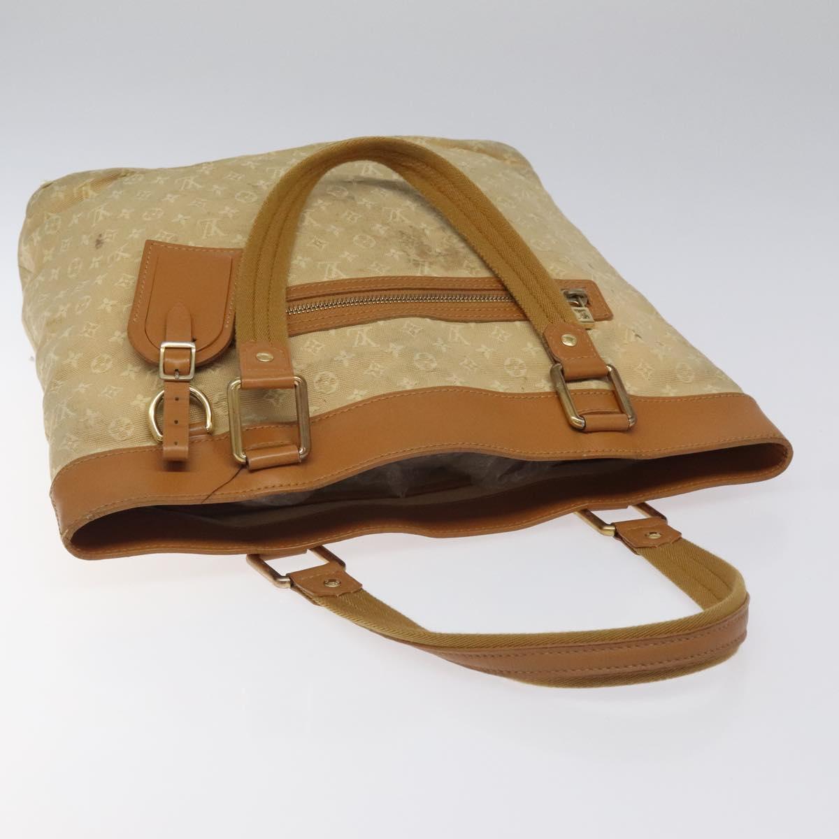 LOUIS VUITTON Monogram Mini Lucille GM Tote Bag Beige M92683 LV Auth ep8323