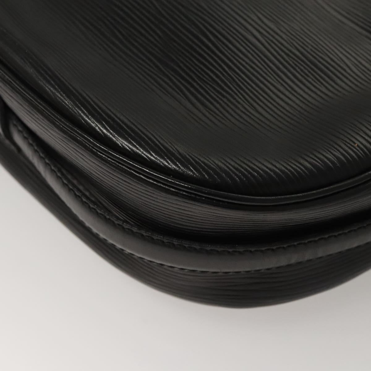 LOUIS VUITTON Epi Jeune Fille MM Shoulder Bag Black M52152 LV Auth ep8330